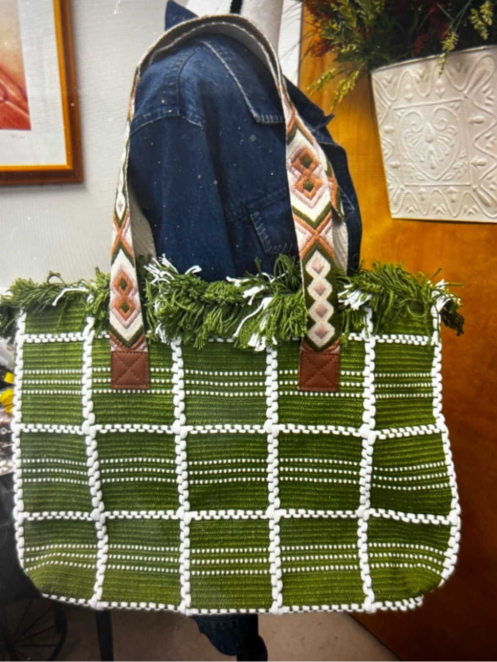 Eden Boho Fringe Tote Bag